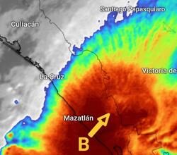 el huracan orlene de categoria 2 impactara al occidente de mexico