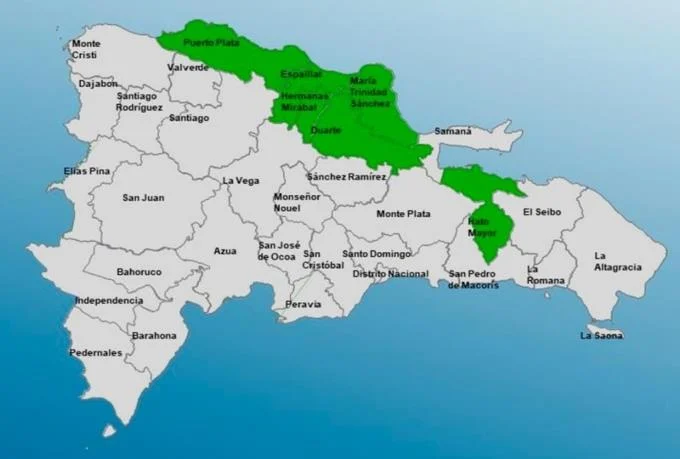 coe emite alerta verde para seis provincias