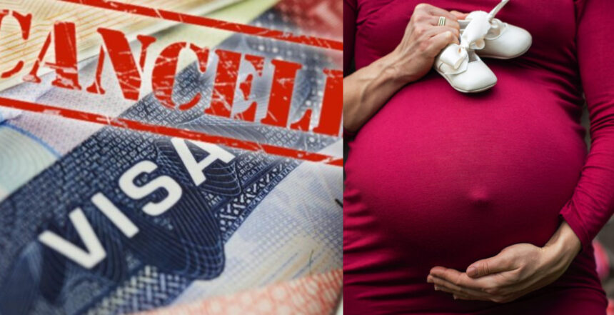 collage visa embarazada