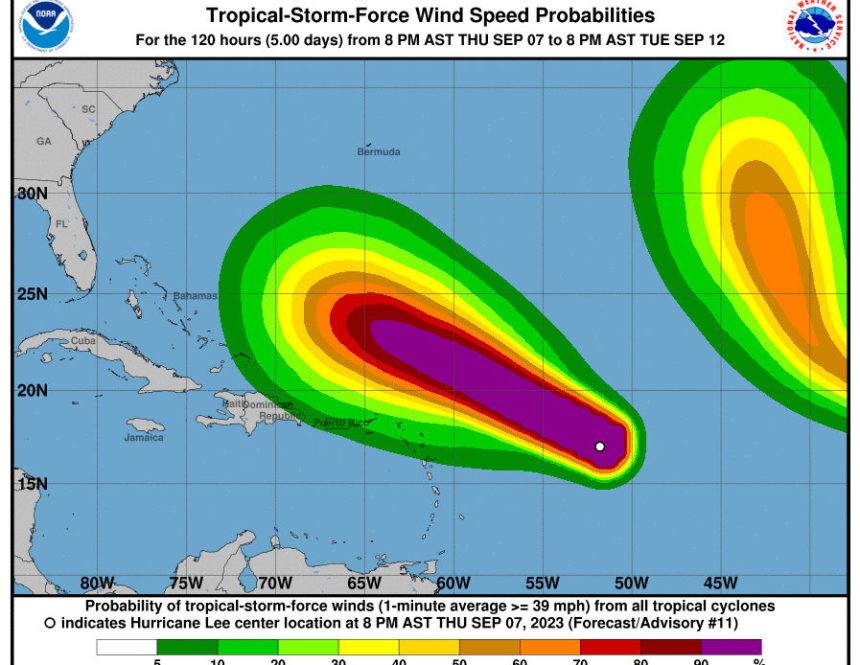Onamet da estricto seguimiento a huracan Lee los efectos que se esperan son oleaje y viento anormales 897x694 1