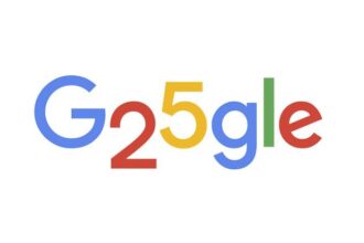 google logo 25 anos portada